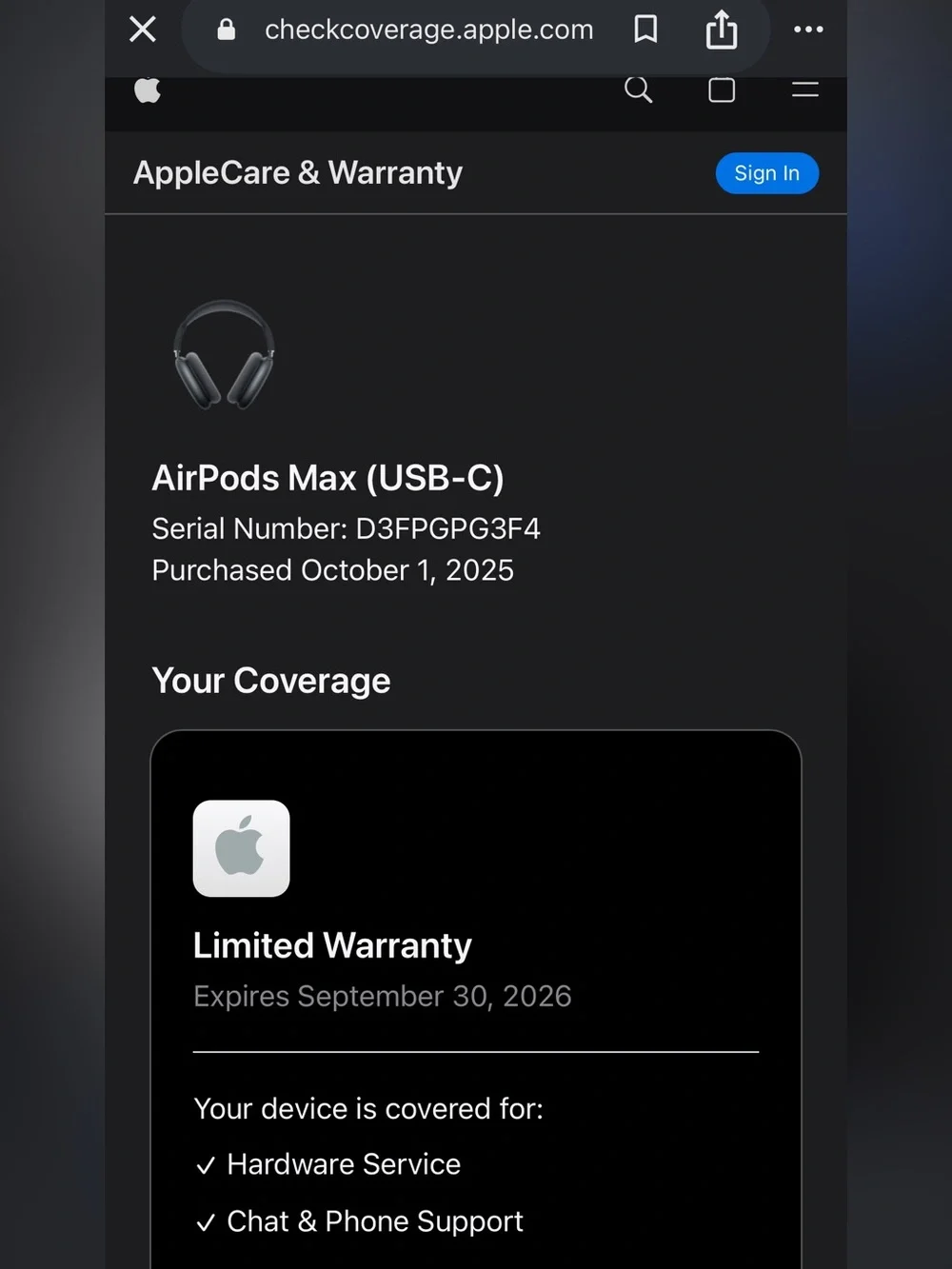 Apple AirPod Max’s - Sky Blue
